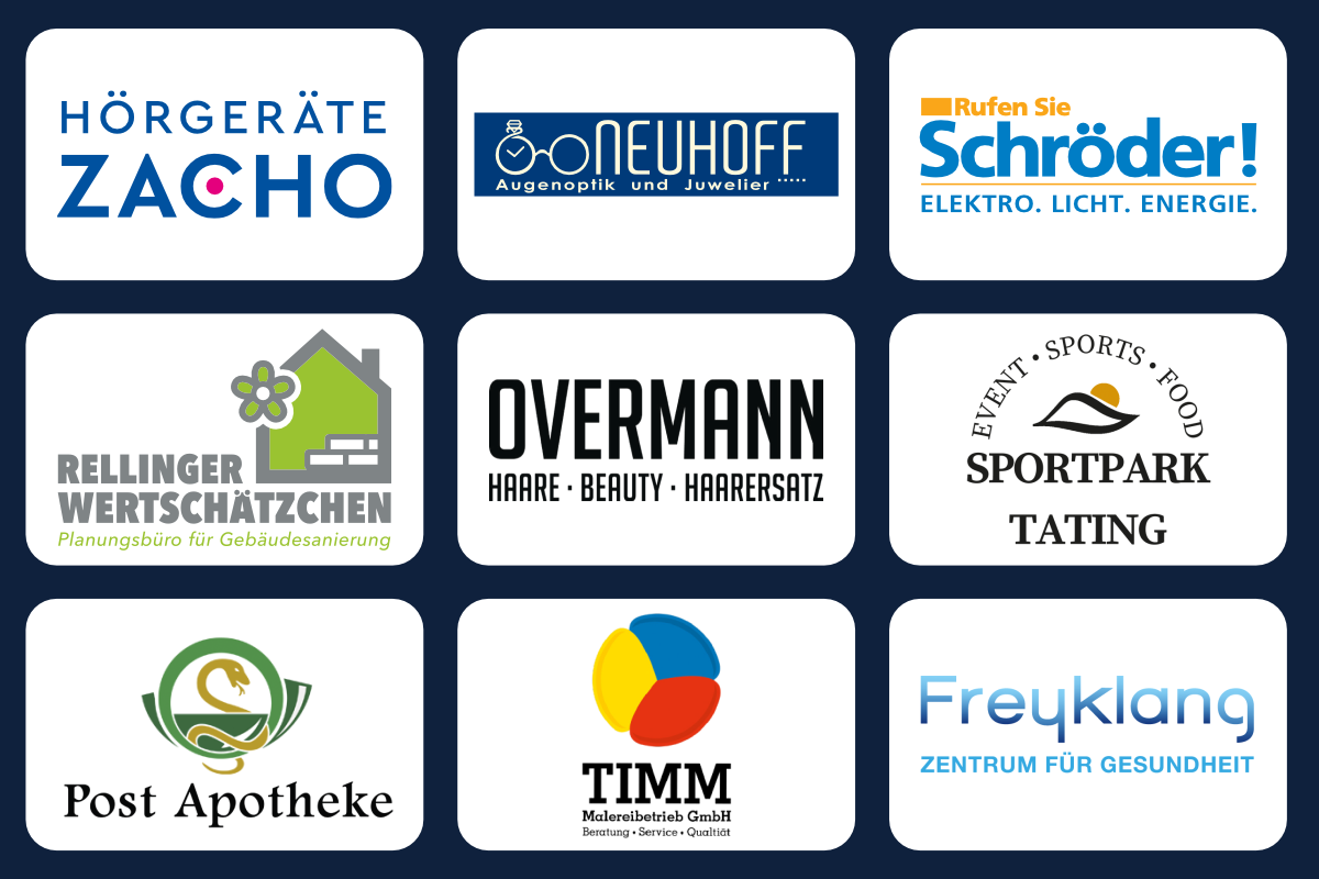 Sponsoren-Logos des 20-jährigen Jubiläums